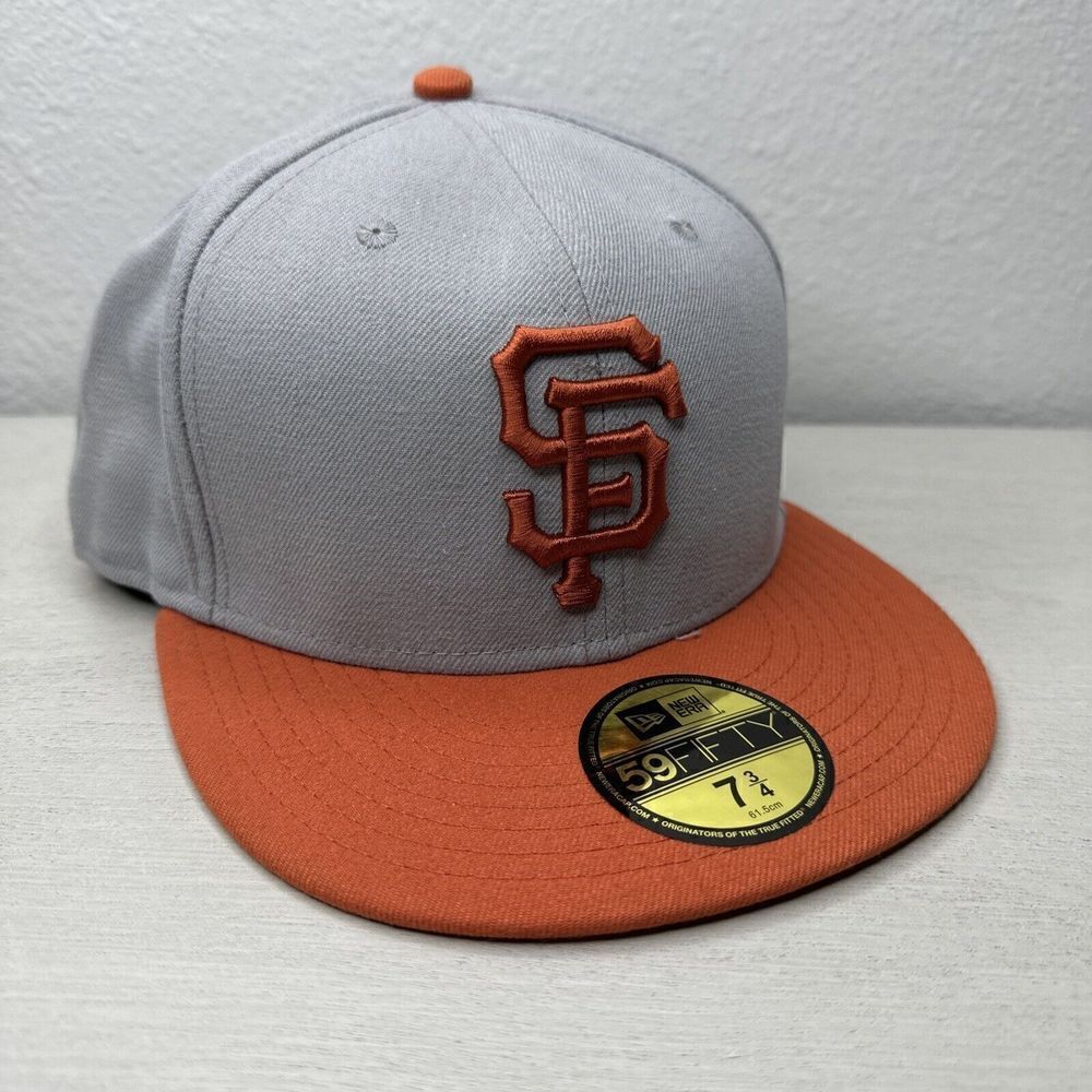 New Era San Francisco Giants MLB 59FIFTY Fitted Gray Orange Hat